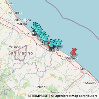 Mappa Via Marvelli, 47841 Cattolica RN, Italia (10.02941)