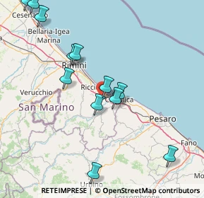 Mappa Via Enzo Ferrari, 47843 Rimini RN, Italia (17.6975)