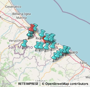 Mappa Via Enzo Ferrari, 47843 Rimini RN, Italia (10.307)