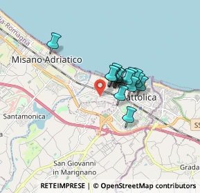 Mappa Via E. Romagna, 47841 Cattolica RN, Italia (1.03125)