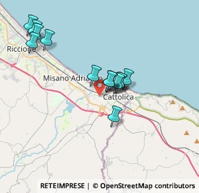Mappa Via E. Romagna, 47841 Cattolica RN, Italia (3.2)