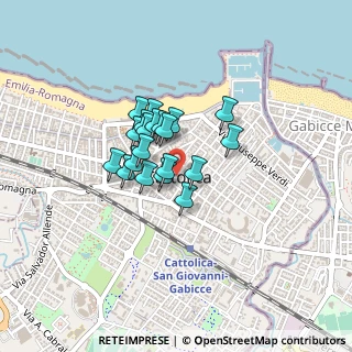 Mappa Piazza Roosevelt, 47841 Cattolica RN, Italia (0.273)