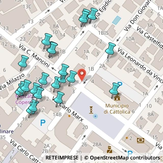 Mappa Piazza Roosevelt, 47841 Cattolica RN, Italia (0.07727)