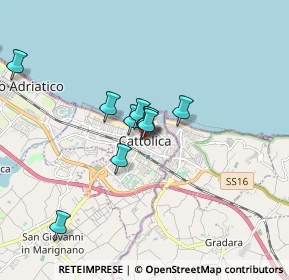 Mappa Piazza Roosevelt, 47841 Cattolica RN, Italia (1.56182)