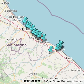 Mappa Via Gaetano Donizetti, 47841 Cattolica RN, Italia (11.98222)
