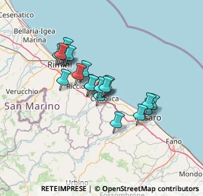 Mappa Via Gaetano Donizetti, 47841 Cattolica RN, Italia (10.694)