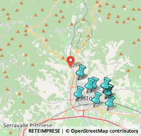 Mappa Via Vecchia Montanina, 51100 Pistoia PT, Italia (4.16909)