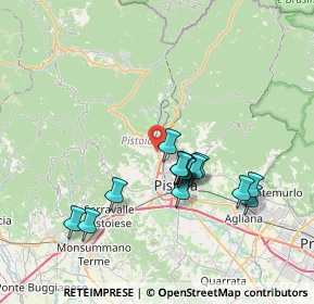 Mappa Via Vecchia Montanina, 51100 Pistoia PT, Italia (6.78267)