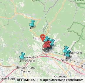 Mappa Via Vecchia Montanina, 51100 Pistoia PT, Italia (5.88846)