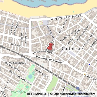 Mappa Via Giovanni Pascoli, 23, 47841 Cattolica, Rimini (Emilia Romagna)