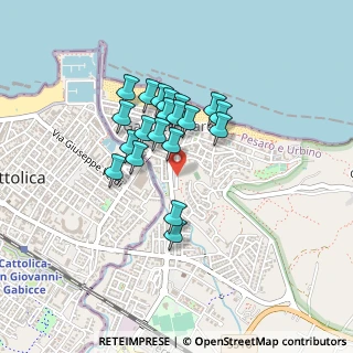 Mappa Via Madonna di Loreto, 61011 Gabicce Mare PU, Italia (0.3355)