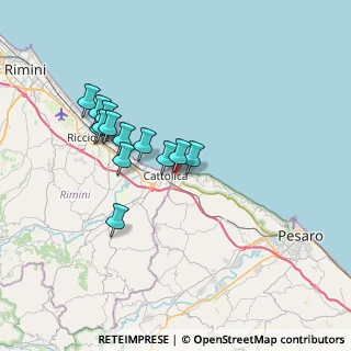 Mappa Via Madonna di Loreto, 61011 Gabicce Mare PU, Italia (6.25077)