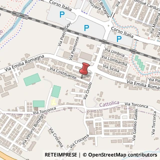 Mappa Via Costituente, 16, 47841 Cattolica, Rimini (Emilia Romagna)