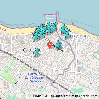 Mappa Via Francesco Petrarca, 47841 Cattolica RN, Italia (0.3655)