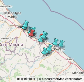 Mappa Piazzale Antonio De Curtis, 47841 Cattolica RN, Italia (9.52533)