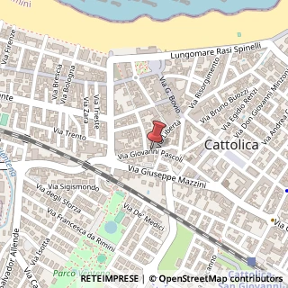 Mappa Via Giovanni Pascoli,  33, 47841 Cattolica, Rimini (Emilia Romagna)