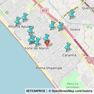 Mappa Via Agnelli, 55042 Forte dei Marmi LU, Italia (0.99727)