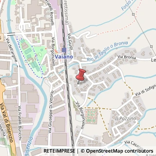 Mappa Via Amedeo Modigliani,  7, 59100 Vaiano, Prato (Toscana)