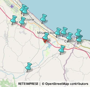 Mappa Via Gilles Villeneuve, 47843 Santa Monica-Cella RN, Italia (4.50692)