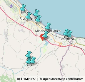 Mappa Via Gilles Villeneuve, 47843 Santa Monica-Cella RN, Italia (4.09909)