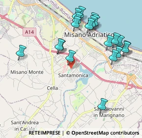 Mappa Via Gilles Villeneuve, 47843 Santa Monica-Cella RN, Italia (2.2885)