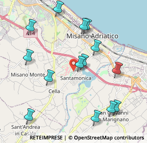 Mappa Via Gilles Villeneuve, 47843 Santa Monica-Cella RN, Italia (2.29571)