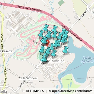 Mappa Via Gilles Villeneuve, 47843 Santa Monica-Cella RN, Italia (0.26154)