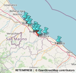 Mappa Via Gilles Villeneuve, 47843 Santa Monica-Cella RN, Italia (8.89667)