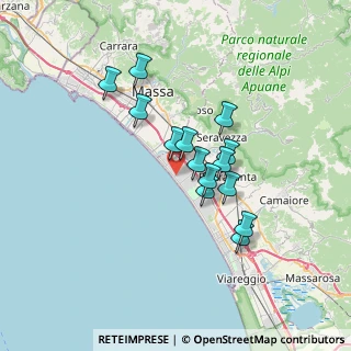 Mappa Via Risorgimento, 55042 Forte dei Marmi LU, Italia (5.64071)
