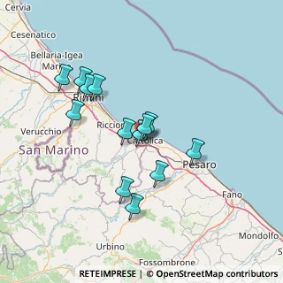 Mappa Via Salvador Allende, 47841 Cattolica RN, Italia (12.68615)
