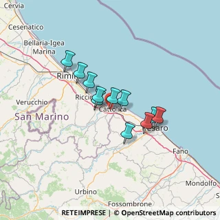 Mappa Via Salvador Allende, 47841 Cattolica RN, Italia (9.95364)
