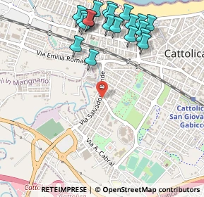 Mappa Via Salvador Allende, 47841 Cattolica RN, Italia (0.6355)