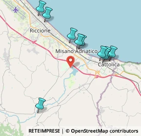 Mappa Via Sant'Ilario, 47843 Misano Adriatico RN, Italia (4.63909)