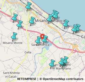 Mappa Via Sant'Ilario, 47843 Misano Adriatico RN, Italia (2.41412)