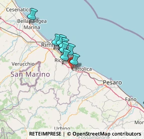 Mappa Via Sant'Ilario, 47843 Misano Adriatico RN, Italia (21.37385)