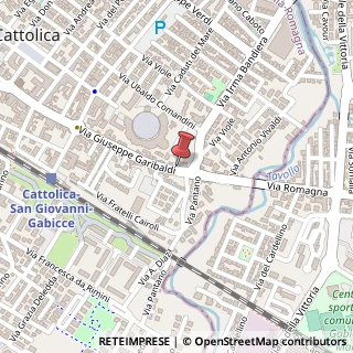 Mappa Via Garibaldi, 129A, 47841 Cattolica, Rimini (Emilia Romagna)