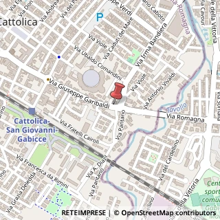 Mappa Via Garibaldi, 131, 47841 Cattolica, Rimini (Emilia Romagna)