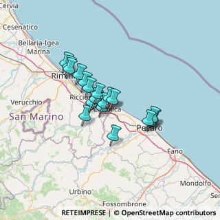 Mappa Via Guglielmo Marconi, 61011 Gabicce Mare PU, Italia (10.00579)