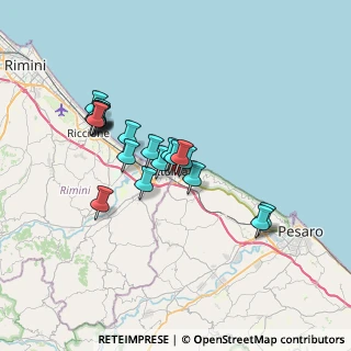 Mappa Via Guglielmo Marconi, 61011 Gabicce Mare PU, Italia (6.0145)