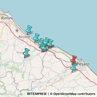 Mappa Via Guglielmo Marconi, 61011 Gabicce Mare PU, Italia (6.00909)