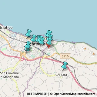 Mappa Via Guglielmo Marconi, 61011 Gabicce Mare PU, Italia (1.33385)