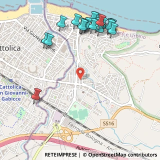 Mappa Via Guglielmo Marconi, 61011 Gabicce Mare PU, Italia (0.6855)