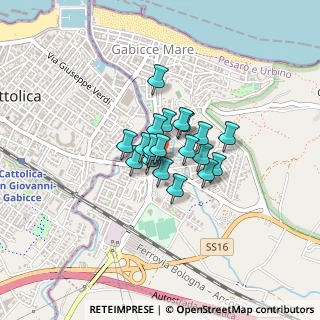 Mappa Via Guglielmo Marconi, 61011 Gabicce Mare PU, Italia (0.2255)