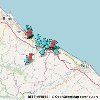 Mappa Via E. Pantano, 47841 Cattolica RN, Italia (5.7195)