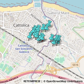 Mappa Via E. Pantano, 47841 Cattolica RN, Italia (0.2515)
