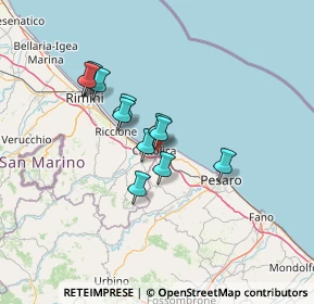 Mappa Via E. Pantano, 47841 Cattolica RN, Italia (10.65083)