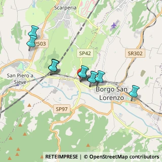 Mappa Via Padre M. da Porretta, 50032 Borgo San Lorenzo FI, Italia (1.53182)
