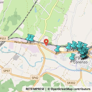 Mappa Via Padre M. da Porretta, 50032 Borgo San Lorenzo FI, Italia (1.515)