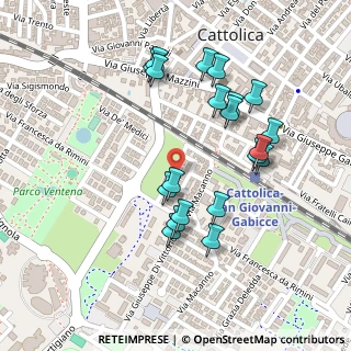 Mappa Via L. Cacciatore, 47841 Cattolica RN, Italia (0.237)