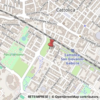 Mappa Via L. Cacciatore, 21, 47841 Cattolica, Rimini (Emilia Romagna)